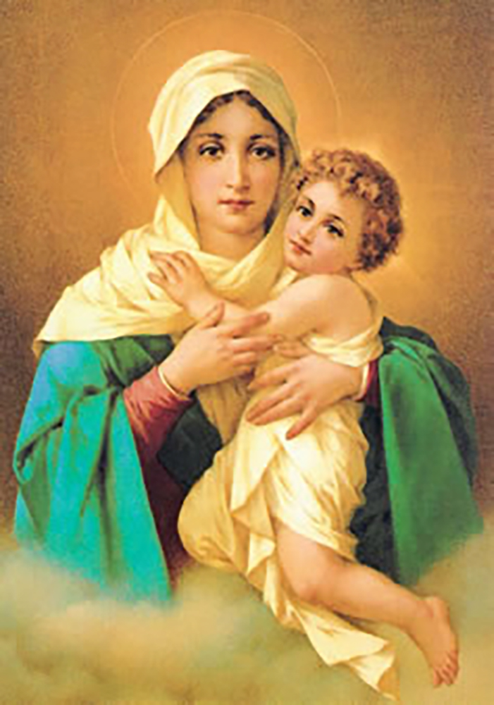 sacred art, arte sacra, Madonna of Schoennstatt – Refuge of Sinners Madonna by Luigi Crosio (1834–1916)