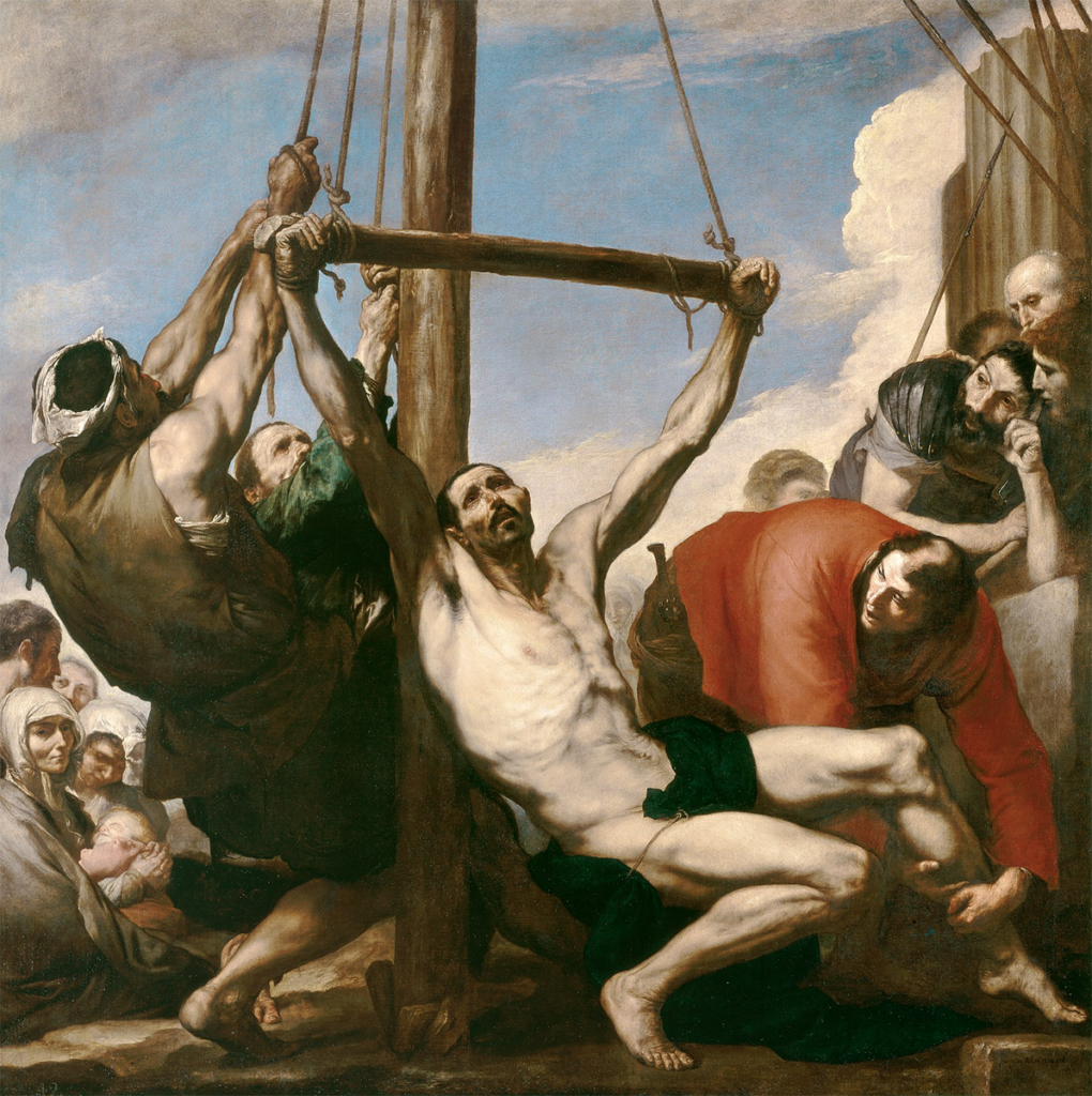 sacred art, arte sacra, The Martyrdom of Saint Philip by Jusepe de Ribera (1591 – 1652)
